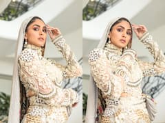 Cannes 2023 Photos: Mrunal Thakur Appears In Hood Couture By Anamika Khanna