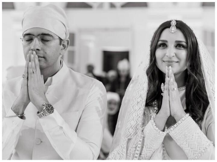 सगाई के बाद अब राज्यसभा सांसद राघव चड्ढा अपनी होने वाली दुल्हन  बॉलीवुड एक्ट्रेस परिणीति चोपड़ा के साथ  अकाल तख्त साहिब  पहुंचे.