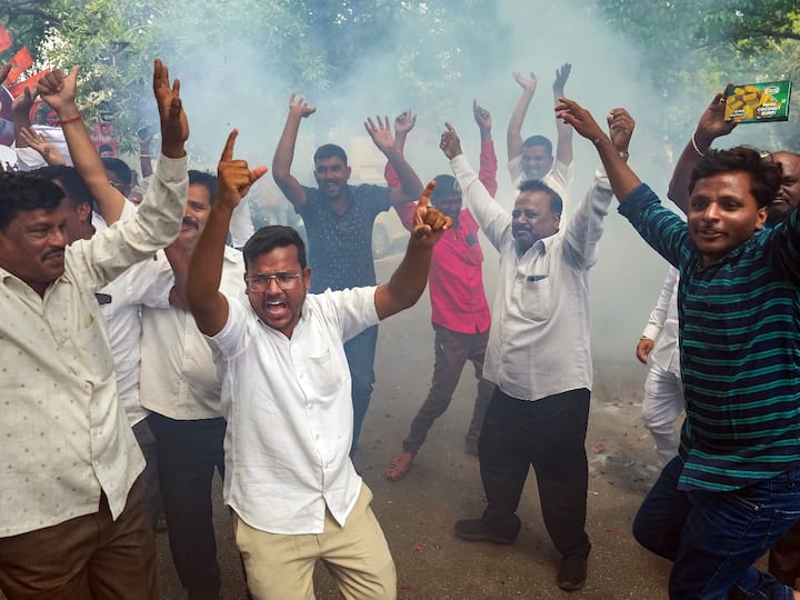 Siddaramaiah and D K Shivakumar were in a tight race for the top post, and would take oath along with other ministers on May 20.