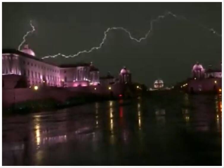 Heavy Rain Lashes Parts Of Delhi-NCR Respite From Days Of Scorching Heat imd delhi summer weather update Heavy Rain Lashes Parts Of Delhi-NCR, Brings Respite From Days Of Scorching Heat