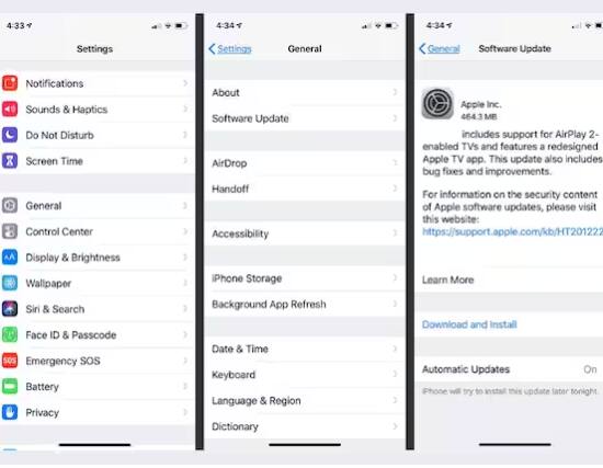 iPhone ਵਿੱਚ iOS 16.5 ਨੂੰ ਡਾਊਨਲੋਡ ਕਰਨ ਲਈ, Settings, ਫਿਰ General ਅਤੇ ਫਿਰ Software Update 'ਤੇ ਕਲਿੱਕ ਕਰੋ। ਇੱਥੇ ਤੁਹਾਨੂੰ ਨਵੇਂ ਅਪਡੇਟ ਬਾਰੇ ਜਾਣਕਾਰੀ ਮਿਲੇਗੀ, ਇਸ ਨੂੰ ਇੰਸਟਾਲ ਕਰੋ।