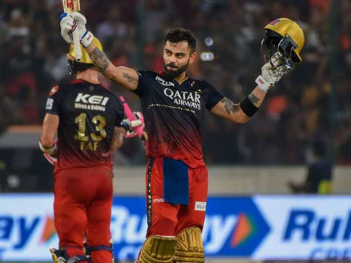 Virat kohli IPL century: Virat Kohli Shuts Down Strike-Rate Talks With Befitting Reply Virat kohli IPL century: ટીકાકારોને વિરાટ કોહલીએ આપ્યો જવાબ, કહ્યુ- 'સ્ટ્રાઇક રેટથી ફરક નથી પડતો'