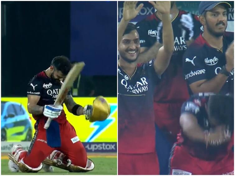 IPL 2023 RCB vs SRH Highlights RCB Dugout Bows Down, Gives Standing Ovation To 'Centurion' Virat Kohli WATCH: RCB Dugout Bows Down, Gives Standing Ovation To 'Centurion' Virat Kohli