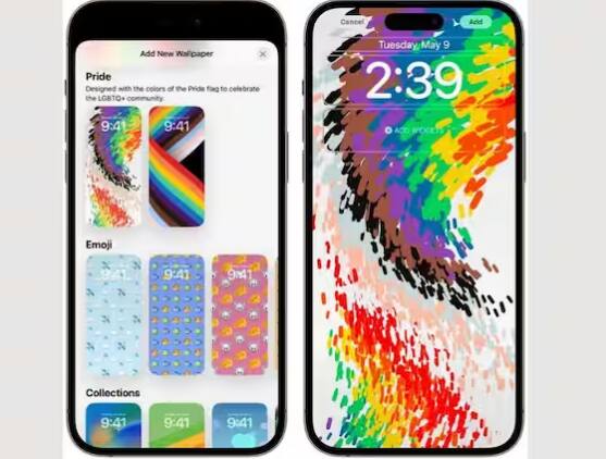 iOS 16.5 ਵਿੱਚ, ਐਪਲ ਨੇ LGBTQ+ ਕਮਿਊਨਿਟੀ ਅਤੇ ਉਨ੍ਹਾਂ ਦੇ ਕਲਚਰ ਦਾ ਸਨਮਾਨ ਕਰਨ ਲਈ ਪ੍ਰਾਈਡ ਸੈਲੀਬ੍ਰੇਸ਼ਨ ਵਾਲਪੇਪਰ ਦਿੱਤਾ ਹੈ, ਜਿਸ ਨੂੰ ਯੂਜ਼ਰਸ ਲਾਕ ਅਤੇ ਹੋਮ ਸਕ੍ਰੀਨ 'ਤੇ ਸੈੱਟ ਕਰ ਸਕਦੇ ਹਨ।