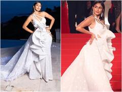 Cannes 2023: व्हाइट कटआउट गाउन, कानों में मैचिंग झुमके, Mrunal Thakur ने अपने कान्स लुक से फिर उड़ाए फैंस के होश