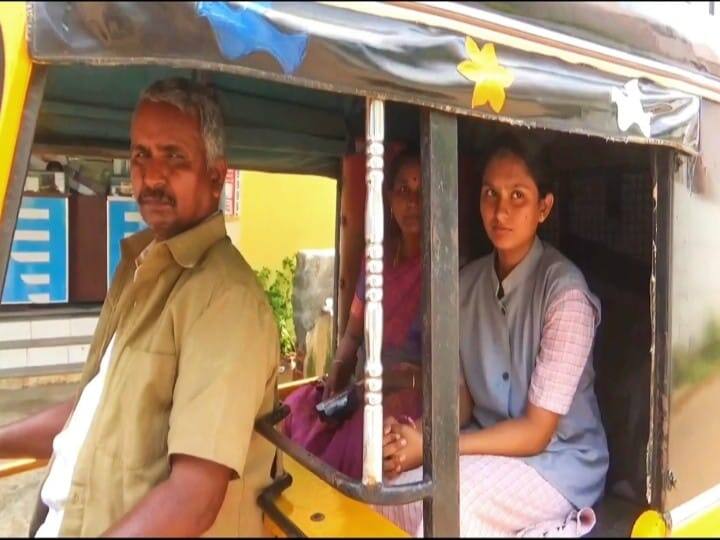 Sivagangai: ஆட்டோ ஓட்டுனர் மகள் 10ம் வகுப்பில் முதலிடம்  - மானாமதுரை எம்எல்ஏ வாழ்த்து