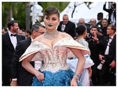 Urvashi Rautela Sports Blue Lips At Cannes 2023, Internet Compares It With Joey's Ichiban Ad From Friends