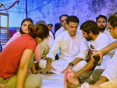 After Rajasthan Yatra, Congress leader Sachin Pilot Meets Protesting Wrestlers in Delhi. IN PICS