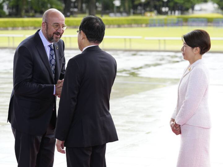 European Council President Charles Michel was welcomed in Hiroshima by the Japanese leaders on Friday. All the leaders together are later expected to announce tightened sanctions on Russia and debate strategy on a more than year-long conflict that shows no signs of easing. (Image Source: Getty)