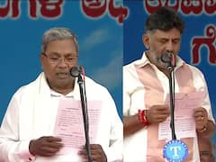 Karnataka Swear In Ceremony: సిద్దరామయ్య, డీకే శివకుమార్ ప్రమాణ స్వీకారం - కాంగ్రెస్ కార్యకర్తల్లో జోష్