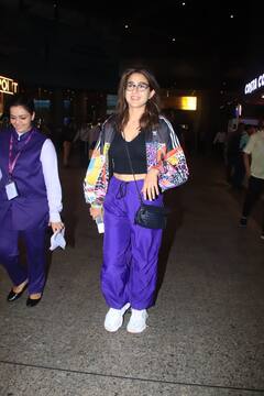कान्स से लौटीं Sara Ali Khan मुंबई एयरपोर्ट पर हुईं स्पॉट, कंफर्ट लुक में जैकेट ने खींचा सभी का ध्यान