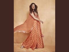 Rakul Preet Singh Looks Glamourous In An Orange Co-Ord Set