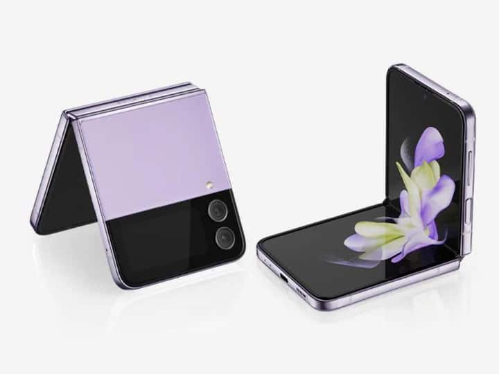 Samsung Galaxy Z Flip 4 - (Price: Rs. 89,999) - features a Snapdragon 8+ Gen 1 processor, 6.7-inch AMOLED 2X display, dual 12MP cameras, and runs on Android 12/13. With its flip phone design and impressive performance, it's a great choice for those seeking a compact device. (Image: Samsung)