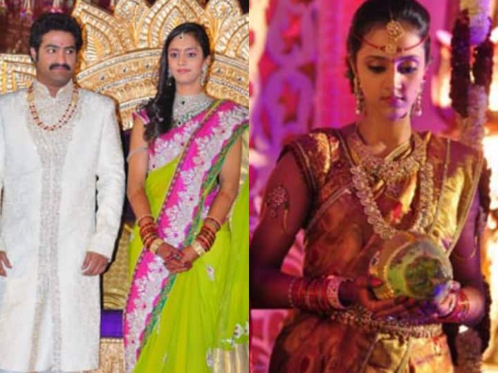 Jr Ntr and his wife laxmi pranathi wedding is one of the most expensive wedding in the film industry 100 करोड़ खर्च कर शादी के बंधन में बंधे थे Jr NTR, पत्नी की साड़ी की कीमत जान उड़ जाएंगे होश