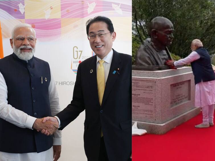 Modi Meets Japanese PM Kishida, Indian Diaspora In Hiroshima, Unveils Mahatma Gandhi’s Bust