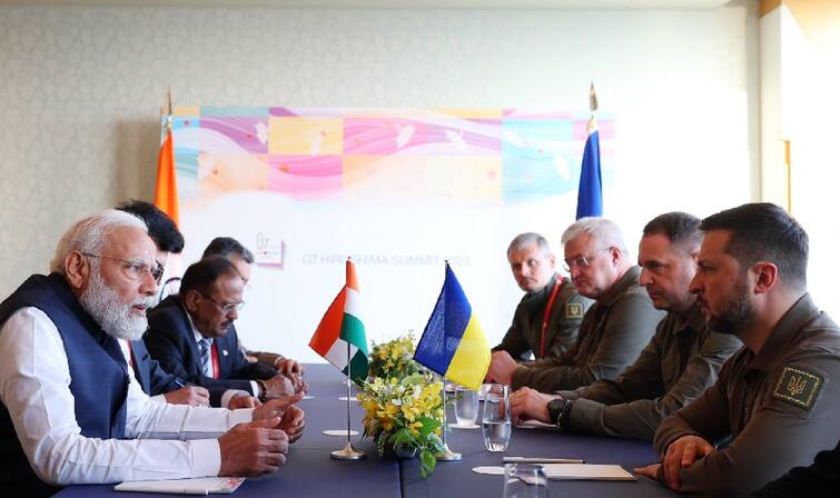 G7 Summit: PM Modi Meets Ukraine President Zelensky For First Time Since Russia's Invasion G7 Summit: રશિયા અને યુક્રેન યુદ્ધ શરૂ થયા બાદ વડાપ્રધાન મોદી અને યુક્રેનના રાષ્ટ્રપતિ ઝેલેન્સ્કીની પ્રથમ મુલાકાત, ક્યા મુદ્દાઓ પર થઇ ચર્ચા?