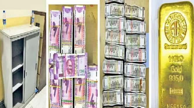 rs 2 crore 31 lakhs cash 1 kg gold bar seized from yojana bhawan in jaipur cm ashok gelot room Jaipur Yojana Bhawan: राजस्थान सचिवालयाच्या तळघरात दोन कोटी रुपये आणि एक किलो सोन्याचं घबाड... , सापडली 2000 आणि 500 च्या नोटांची थप्पी