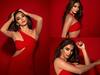 Pooja hegde : நெருப்பே சிக்கி முக்கி நெருப்பே..சிகப்பு உடையில் நெருப்பு போல் காட்சியளிக்கும் பூஜா ஹெக்டே!