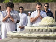 Sonia Gandhi, Rahul, Priyanka, Kharge Pay Tributes To Rajiv Gandhi On His Death Anniversary — IN PICS