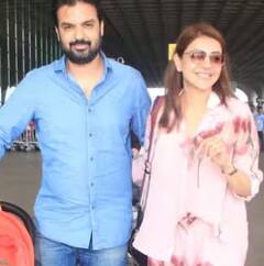 ਏਅਰਪੋਰਟ 'ਤੇ ਪਤੀ ਅਤੇ ਬੇਟੇ ਨਾਲ ਨਜ਼ਰ ਆਈ ਕਾਜਲ ਅਗਰਵਾਲ, ਅਦਾਕਾਰਾ ਦੀ ਸਾਦਗੀ ਨੇ ਜਿੱਤਿਆ ਪ੍ਰਸ਼ੰਸਕਾਂ ਦਾ ਦਿਲ