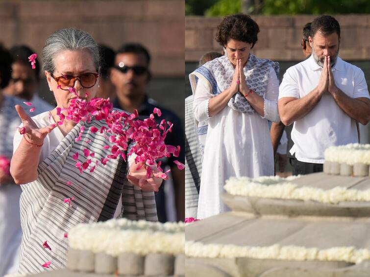 Sonia Gandhi Rahul Gandhi Priyanka Gandhi Congress President Mallikarjun Kharge Pay Tributes To Former PM Rajiv Gandhi On His Death Anniversary Rajiv Gandhi Death Anniversary: Rahul Honours His 'Inspiration', Kharge Says Ex-PM 'Transformed India'