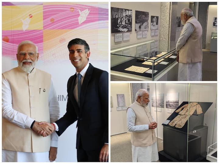 Prime Minister Narendra Modi and UK PM Rishi Sunak held bilateral talks in Japan's Hiroshima after all G7 leaders visited the Peace Memorial Park and Museum dedicated to the atomic bomb victims.