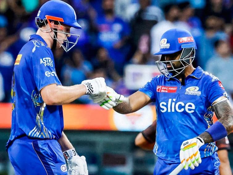 IPL 2023: MI won the match by eight wickets against SRH in Match 69 at Wankhede Stadium SRH vs MI, Match Highlights: Cameron Green's Century Help Mumbai Beat Hyderabad By 8 Wickets