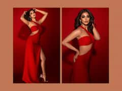 Pooja Hegde Raises Temperature In A Red Outfit. Take A Look