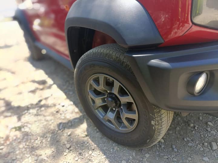 The Jimny is a sub 4 metre offroad oriented SUV and comes with a petrol engine. (Image Source: Somnath Chatterjee)