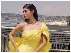Mouni Roy Makes Her Debut Cannes 2023 Appearance In Yellow Off-Shoulder Gown - See Pics