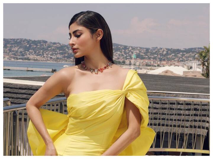 Mouni Roy made her debut at the 67th Cannes Film Festival wearing a yellow off-shoulder gown.