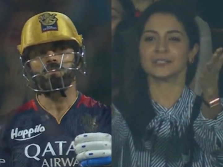 Anushka Sharma Blows Kisses On Virat Kohli In M Chinnaswamy Stadium At ...