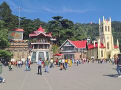 In Pics: शिमला में चिलचिलाती धूप ने लोगों का हाल किया बेहाल, पारा 28 डिग्री के पार