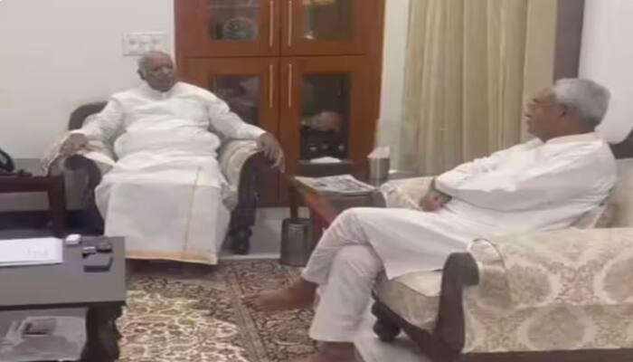 Lok Sabha Election: Efforts to unite opposition parties intensified, Nitish Kumar reached Kharge’s house, Rahul Gandhi was also present.