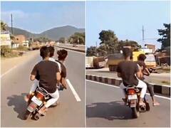 सड़क पर बाइक को नागिन की तरह लहरा कर चलाया, अगले ही पल हुआ बड़ा हादसा