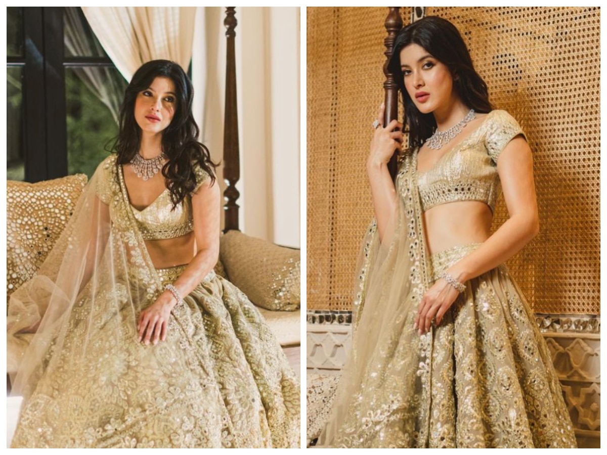 Abhinav Mishra Mirror Work Lehenga Set | Buy Online at Aza Fashions