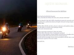 Ajith Kumar : சுற்றுலா நிறுவனத்தை தொடங்கிய நடிகர் அஜித்.. 'ஏகே மோட்டோ ரைடு’ வழங்கும் சேவைகள் என்னென்ன?