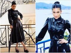 Shruti Haasan Exudes Boss Lady Vibes In A Latex Co-Ord Set At Cannes 2023 | SEE PICS