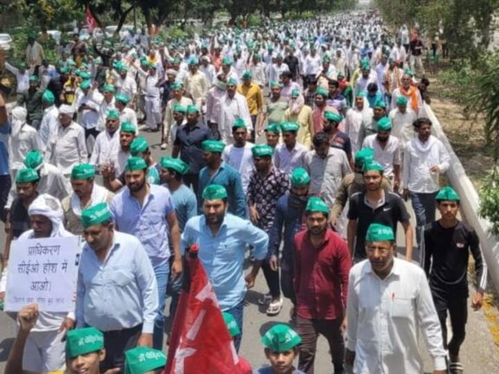 Greater Noida: नोएडा प्राधिकरण की बेरुखी के खिलाफ किसानों का हल्ला बोल, मांग पूरी होने तक... Farmers protest against Greater Noida authority today will goes till demand is met ann Greater Noida: नोएडा प्राधिकरण की बेरुखी के खिलाफ किसानों का हल्ला बोल, मांग पूरी होने तक...