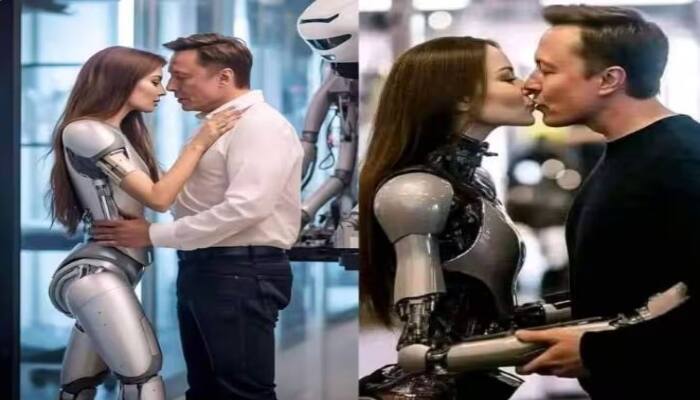 Elon Musk Stunning images of Kissing Robots Wives Gone Viral here is What is Truth ਕੀ ਐਲੋਨ ਮਸਕ ਕੋਲ ਹਨ ਰੋਬੋਟ ਪਤਨੀਆਂ ? ਇਹ ਹੈ ਇਨ੍ਹਾਂ ਤਸਵੀਰਾਂ ਦਾ ਸੱਚ