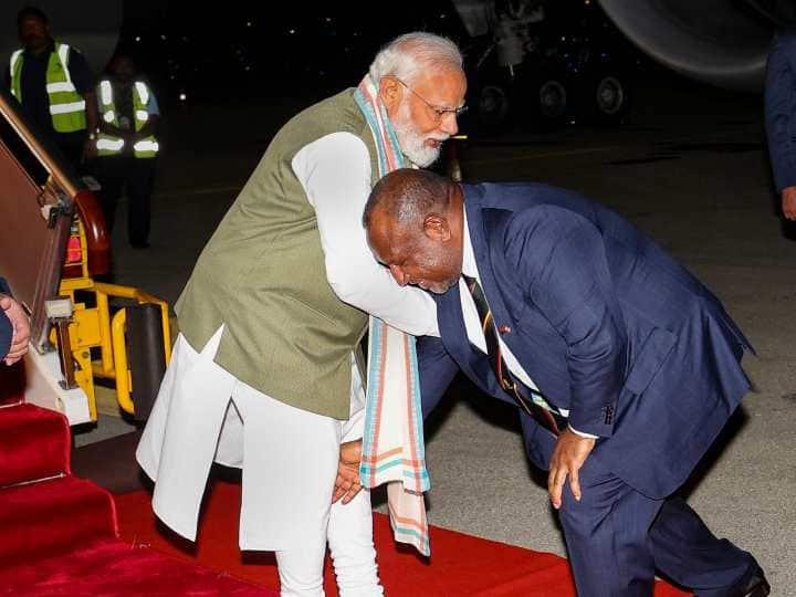 Who is James Marape who touched PM Modi’s feet in Papua New Guinea?