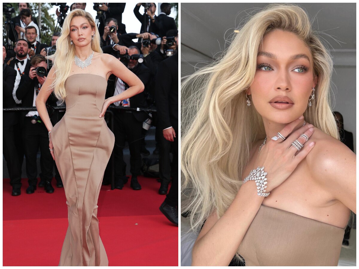 Gigi Hadid Recreated Her Sister Bella's Vintage Fishtail Gown at Cannes