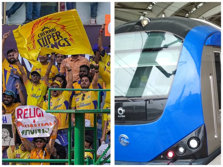 IPL 2023 Playoffs Chepauk Stadium IPL Match Tickets Cant be Used as Travel Chennai Metro IPL 2023 Playoffs: ப்ளே ஆஃப் டிக்கெட் இருக்குனு ரயில்ல ஏறிடாதீங்க..! ரசிகர்களுக்கு செக் வைத்த சென்னை மெட்ரோ..!