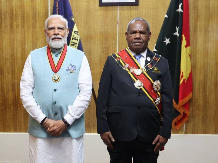 PM Modi Awarded With Highest Civilian Honours By Fiji, Papua New Guinea PM Modi Awarded: ప్రధాని మోదీకి అత్యున్నత అవార్డులు, ద్వీప దేశాల్లోనూ అదే క్రేజ్