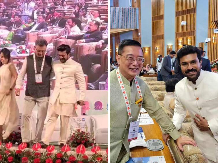 G20 Summit Srinagar Actor Ram Charan Dances To Naatu Naatu Song From RRR Movie WATCH: Ram Charan Dances To RRR's 'Natu Natu' With Delegates At G20 Meet In J&K