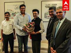 MK stalin at Singapore : சிங்கப்பூரில் கெத்தா, ஸ்டைலா, மாஸ் காட்டும் ஸ்டாலின்!