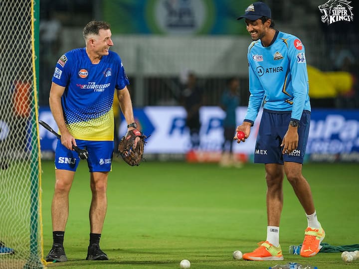 చెన్నై కోచ్ తో సాయి కిషోర్ మాటలు