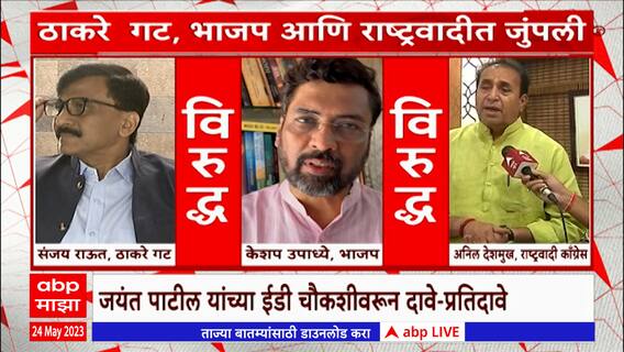 Sanjay Raut On Jayant Patil : जयंत पाटलांनी भाजपची गुलामगिरी नाकारली : संजय राऊत : ABP Majha