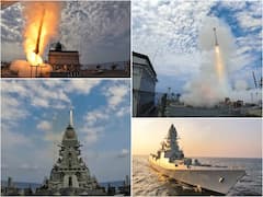 Medium Range Surface-To-Air Missile Test-Fired From INS Mormugao. IN PICS