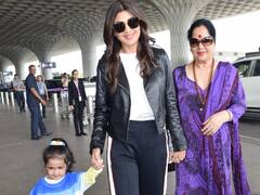 Airport Spotted:  एयरपोर्ट पर बेटी के साथ नजर आईं Shilpa Shetty Kundra, तस्वीरें देख Samisha के फैन हो जाएंगे